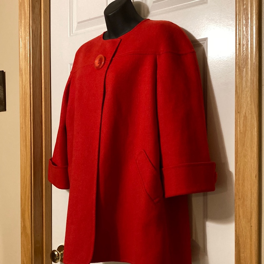 Ellen Tracy Red Jacket - size4